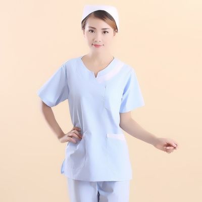상단- TC 65/35 또는 100% 면모 간호사/의사 유니폼 직물 너비 58/60 사용자 정의 색상