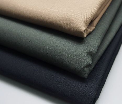 항 알약 CVC 리프 스톱 인쇄 직물 50% 면화 50% 폴리에스터 45S / 2 * 45S / 2 OEM 허용