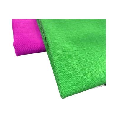 방수 작업복 셔츠 천 235gsm 평면 염색 패턴 폴리cotton 리프스토프 천