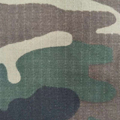 Jinsuo Woven Nylon Cotton Ribstop Forest Printing with Special Finish (진수오 직물 나일론 면 면 면 리브스토프 숲 인쇄)