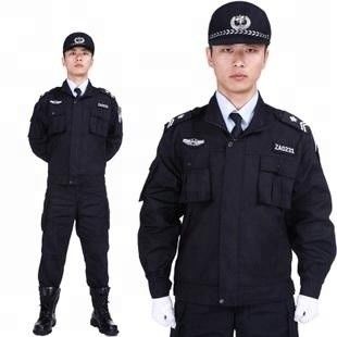 학교 유니폼 직물 평면 염색 100% 폴리에스테르 보안 경비원 드레스 가방