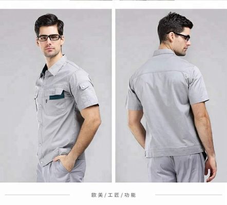 190-240gsm TC 실기 직물 작업복 65 폴리에스터 35 면 혼합물 TWILL 스타일