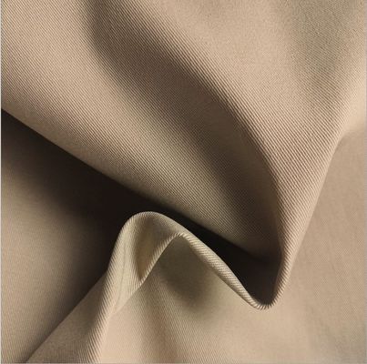 남성 바지용 폴리에스터 면화 빗 직물 250gm 고체 염색 97% 면화 3% 스판덱스