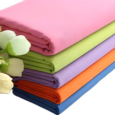 로고 포플린 직물 90gsm 110gsm 120gsm 폴리에스터 면모 마이크로 섬유 드레스 말레이시아