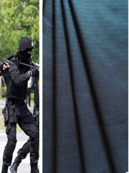 평면 염색 된 폴리 코튼 리프 스톱 직물