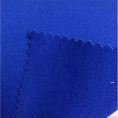 폴리 솜 트와일 워크 웨어 스톡 롯에서 80/20 21*21 190GSM 스톱 배제 물질이있는 직물