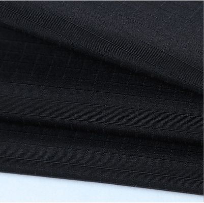 방수 리프 스톱 스트레치 직물 폴리 면화 220gsm 칭다오 직물 평면 염색 4 등급